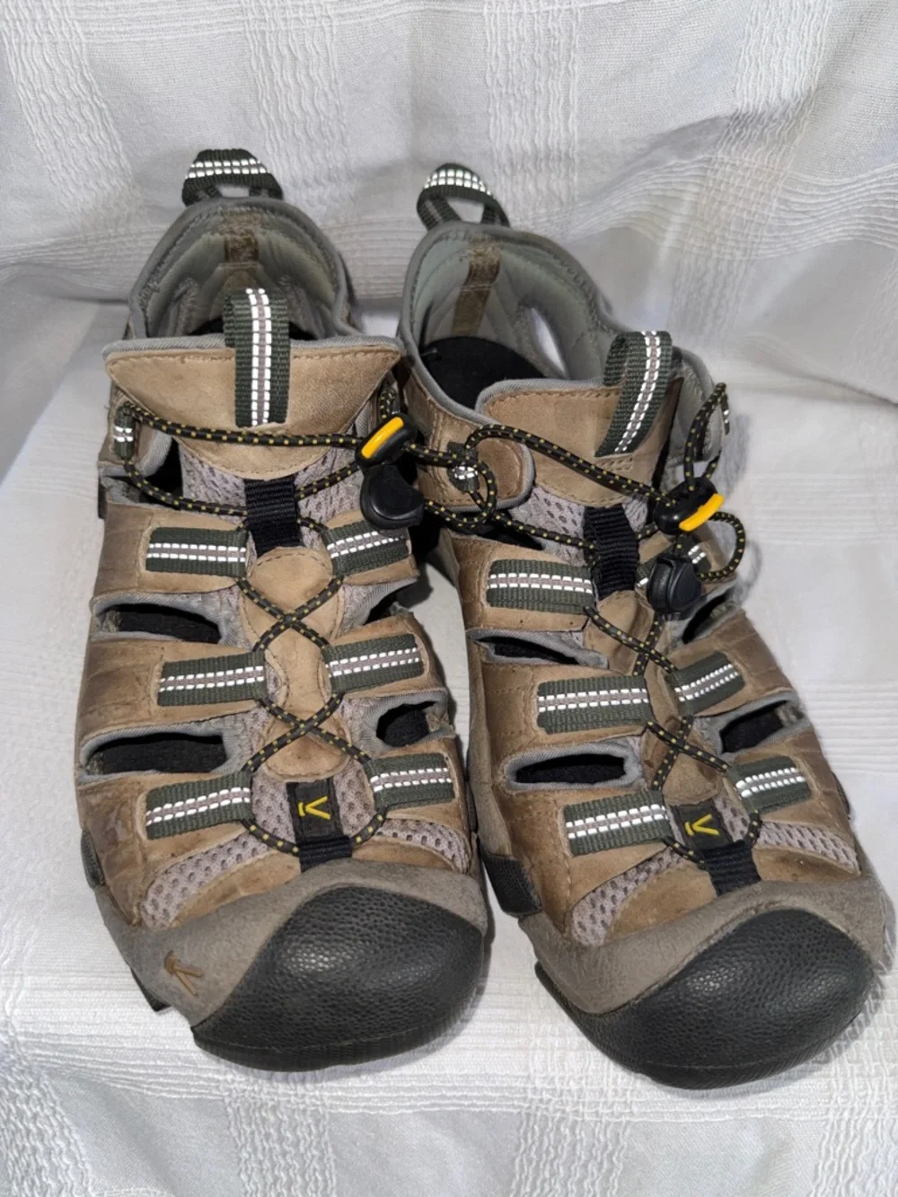 Men's Brown Outdoor Closed-Toe Sandal - Rugged Trail Comfort Keen XT 0205 9.5